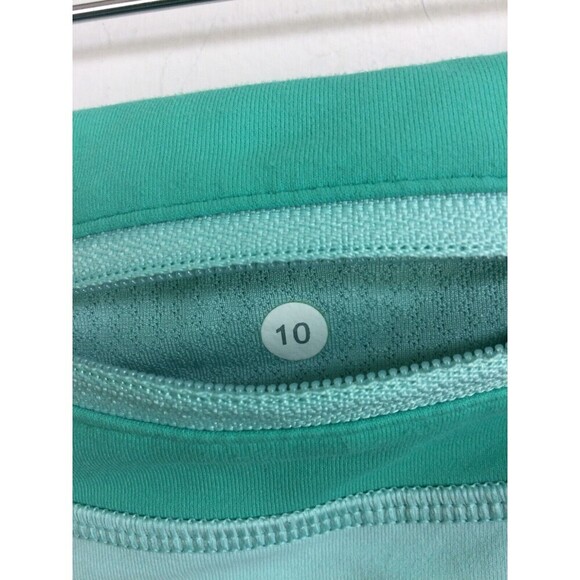 Lululemon Womens Run Inspire Tight Leggings Crop Back Zip Pocket Size 10 - Picture 3 of 10